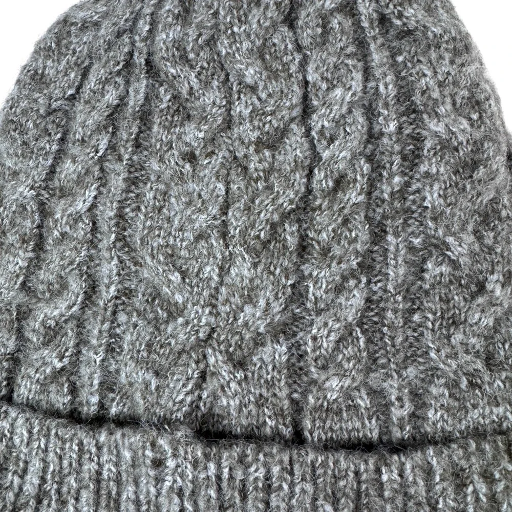 NWT Gray Knit Reindeer Hat Mittens Set Kids 3-6‎ Winter Christmas Fleece Lined